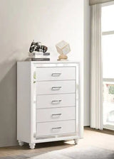 Whitaker 5-Drawer Chest White - 223335 Pie's Variety Store