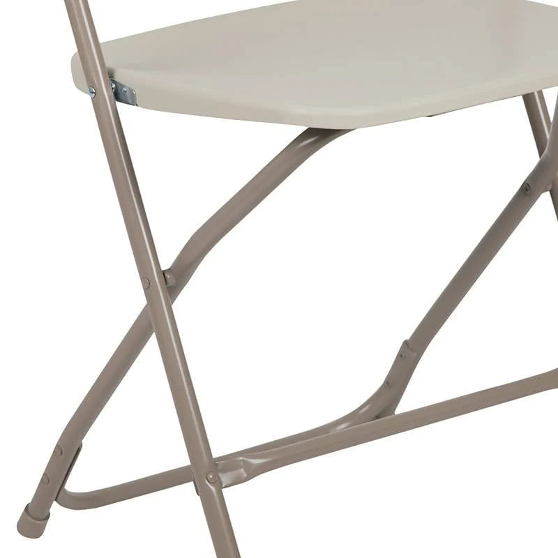 2 Pk. HERCULES Series 650 lb. Capacity Premium Beige Plastic Folding Chair [2-LE-L-3-BEIGE-GG] Fl Furniture
