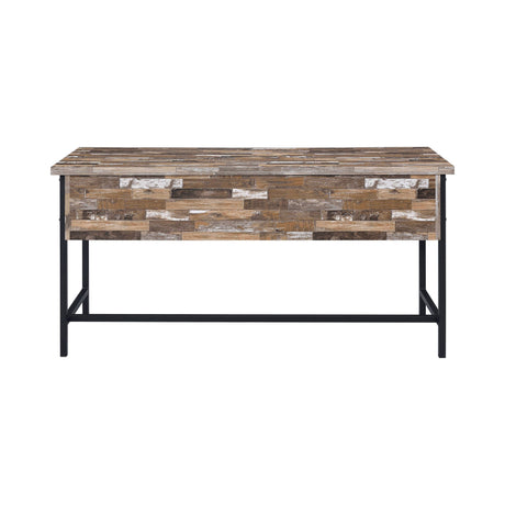 Kemper 4-Drawer Writing Desk Salvaged Cabin It features four drawers with full extension glides for convenience - 801235 coastmega