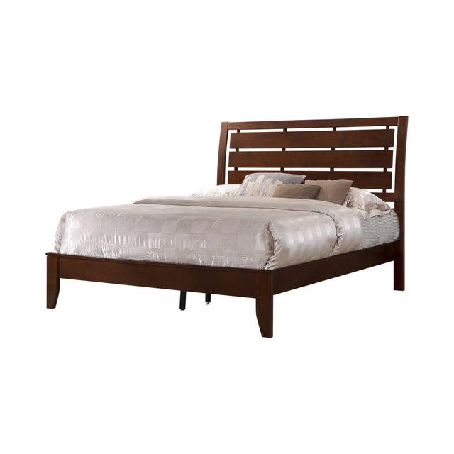 Serenity California King Panel Bed Rich Merlot - 201971KW Pie's Variety Store