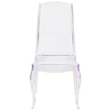 Elegance Crystal Ice Stacking Chair with Full Back Vertical Line Design - BH-K002-CRYSTAL-GG ADRIAN'S ELECTRONICS