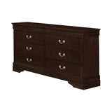Louis Philippe 6-Drawer Dresser Cappuccino - 202413 Pie's Variety Store