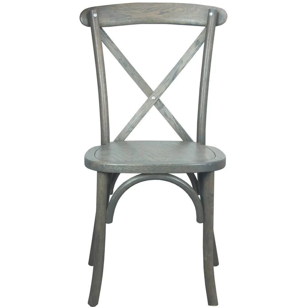 Advantage Dark Driftwood X-Back Chair [X-BACK-BURDRIFT] Pie's Variety Store
