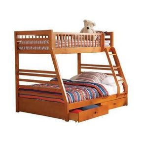 Ashton Twin Over Full 2-Drawer Bunk Bed Honey - 460183 A-Z Store Nadia