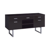 Glavan 5-Drawer Credenza With Adjustable Shelf Cappuccino - 801522 Pie's Variety Store