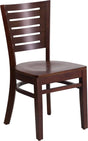 Darby Series Slat Back Walnut Wood Restaurant Chair [XU-DG-W0108-WAL-WAL-GG] Pie's Variety Store