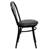 HERCULES Series Fan Back Metal Chair - Burgundy Vinyl Seat [XU-698B-BGV-GG] Pie's Variety Store
