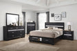 Miranda Queen 2-Drawer Storage Bed Black 4PC Set - SET4PC206361Q Pie's Variety Store