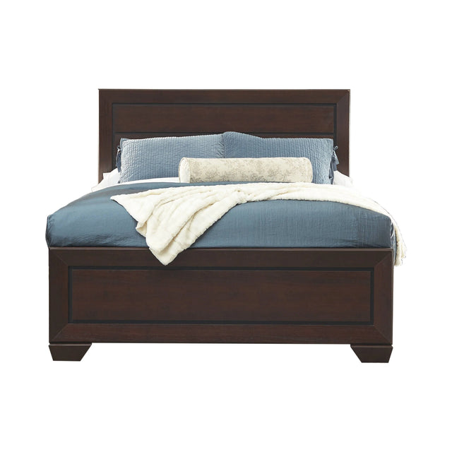 Kauffman Queen Panel Bed Dark Cocoa - 204391Q Pie's Variety Store