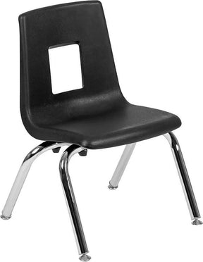 Advantage Black Student Stack School Chair - 12-inch [ADV-SSC-12BLK] Pie's Variety Store