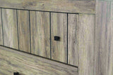 Adelaide Queen Wood Panel Bed Rustic Oak 4PC Set - SET4PC223101Q Pie's Variety Store