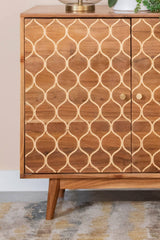 Rectangular 3-Door Accent Cabinet Natural - 953435 Pie's Variety Store