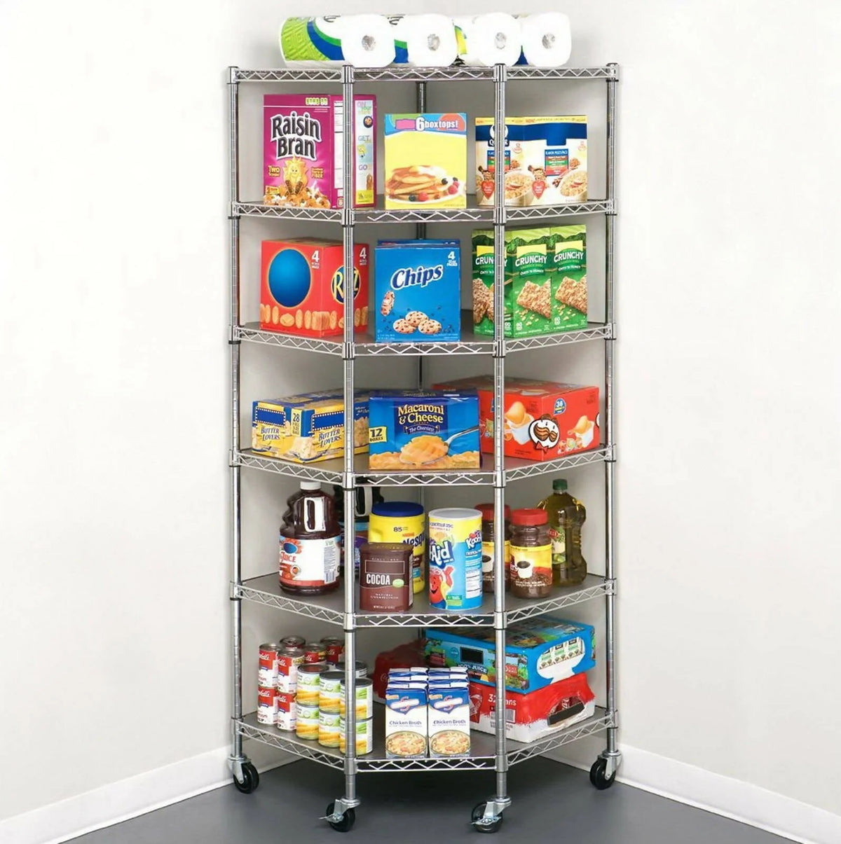 Trinity Corner Rack 4 Tier 800lb capacity-480400 Hannah Frederick