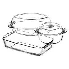 BORCAM By Pasabahce Casserole Bakeware Set 5pc - 159053 Pie's Variety Store
