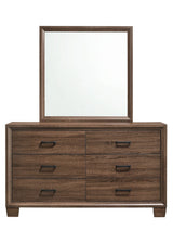 Brandon Framed Mirror Medium Warm Brown - 205324 Pie's Variety Store