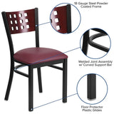  Black Vinyl Seat [XU-DG-60117-MAH-BLKV-GG] Pie's Variety Store