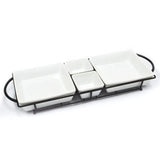 Gibson Gracious Dining Set of 5 Rectangle Serving Dishes -9270705 Bulk Buys 4 pcs in Case Mega Bulk Buys
