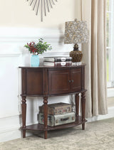 Console Table With Curved Front Brown - 950059 Pie's Variety Store