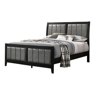 Carlton 4-Piece Full Upholstered Bedroom Set Black And Grey - SET4PC215861F Pie's Variety Store