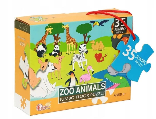 Jumbo Large Educational Puzzle Zoo Animals 35 Pieces -88130 Hannah Frederick