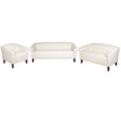 HERCULES Imperial Series Reception Set in Ivory LeatherSoft - 111-SET-WH-GG Pie's Variety Store