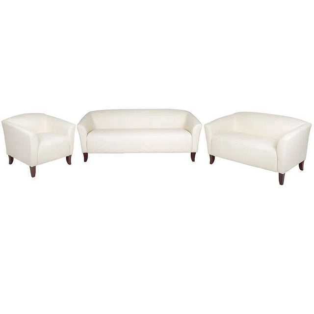HERCULES Imperial Series Reception Set in Ivory LeatherSoft - 111-SET-WH-GG Pie's Variety Store
