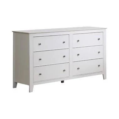 Selena Full Sleigh Platform Bed White 4PC Set - SET4PC400231F A-Z Store Nadia
