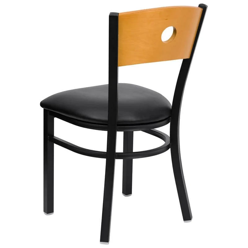  Black Vinyl Seat [XU-DG-6F2B-CIR-BLKV-GG] Pie's Variety Store