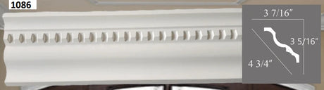 MOULDING Pattern Crown Moulding Polyurethane- 8FT LENGTH MARMEGA