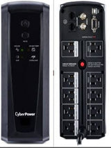 CyberPower UPS System 1500VA 6 AC Outlets per Surge 2 USB Ports per Surge 1-Wall Mount Surge w/ swivel outlets 1-4-ft. Corded Surge w/ right angle plug Model: CP1500AVRL - 387184 dayana sifontes