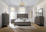 Watson Queen Bed Grey Oak And Black 4PC Set - SET4PC212421Q Pie's Variety Store