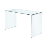Highsmith Glass Writing Desk Clear Highsmith Glass Writing Desk Clear minimalist construction for a writing desk that's sure to please- 801581- 801581 Pie's Variety Store