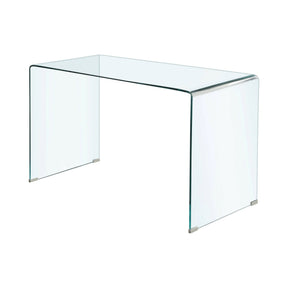 Highsmith Glass Writing Desk Clear Highsmith Glass Writing Desk Clear minimalist construction for a writing desk that's sure to please- 801581- 801581 Pie's Variety Store