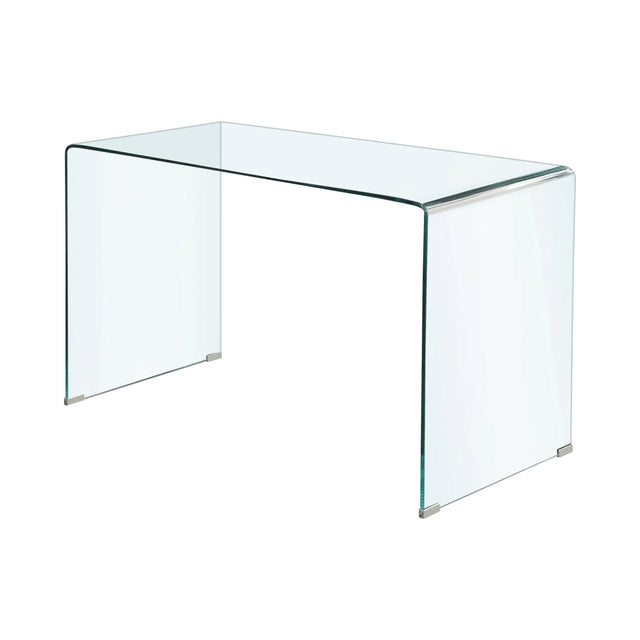 Highsmith Glass Writing Desk Clear Highsmith Glass Writing Desk Clear minimalist construction for a writing desk that's sure to please- 801581- 801581 Pie's Variety Store