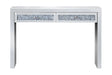 Rectangular 2-Drawer Console Table Silver - 959524 Pie's Variety Store