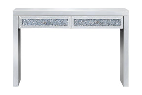 Rectangular 2-Drawer Console Table Silver - 959524 Pie's Variety Store