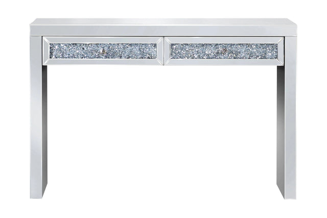 Rectangular 2-Drawer Console Table Silver - 959524 Pie's Variety Store