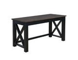 Deerfield Writing Desk Rustic Latte And Vintage Black - 881271 Pie's Variety Store