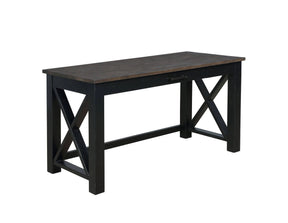 Deerfield Writing Desk Rustic Latte And Vintage Black - 881271 Pie's Variety Store