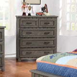 Napoleon 5-Drawer Chest With Paneled Design Gunsmoke - 400935 Pie's Variety Store