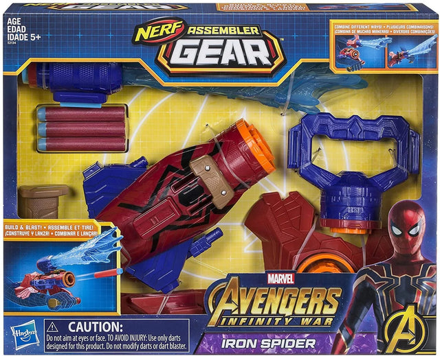Marvel Avengers Infinity War Nerf Iron Spider Assembler Gear - 630509632732 Pie's Variety Store