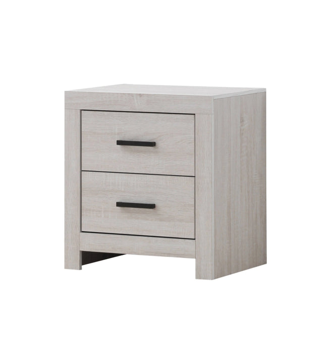 Marion 2-Drawer Nightstand Coastal White - 207052 Pie's Variety Store