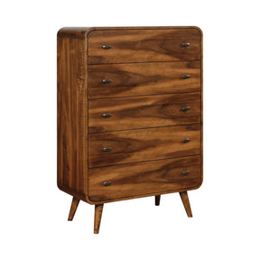 Robyn 5-Drawer Chest Dark Walnut - 205135 Pie's Variety Store