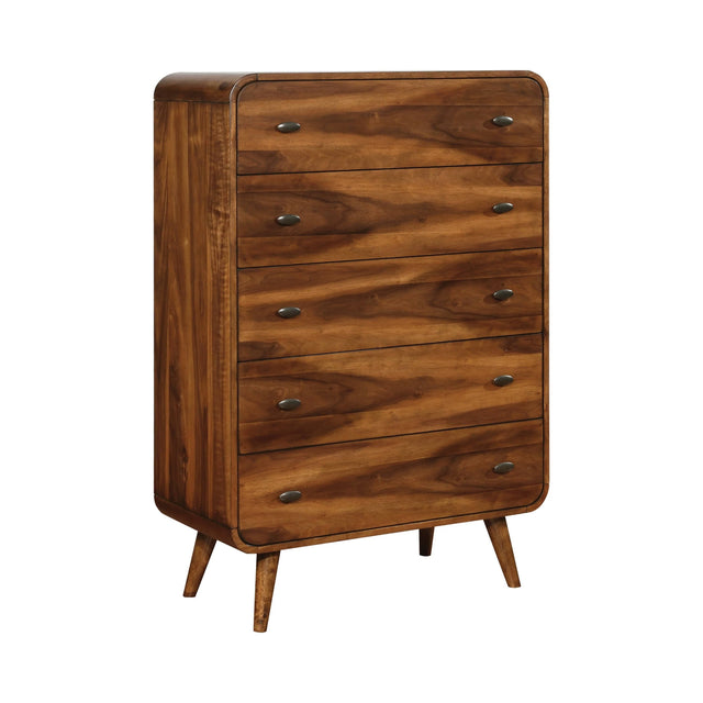 Robyn 5-Drawer Chest Dark Walnut - 205135 Pie's Variety Store