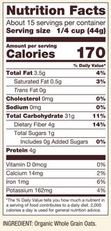 Bob Red Mill Organic Steel Cut Oats 24oz - 03997803957 Pie's Variety Store