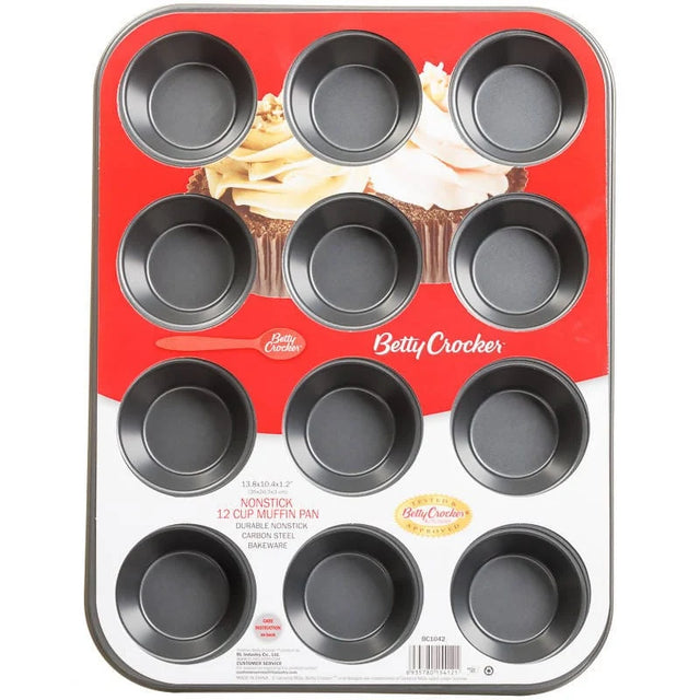 Betty Crocker Non-Stick Muffin Pan 12 Cup - BC1042 Pie's Variety Store