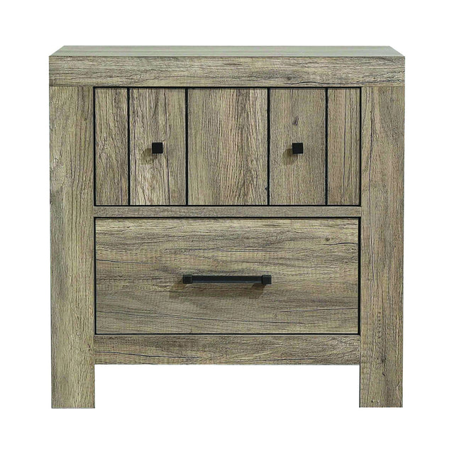 Adelaide 2-Drawer Nightstand Rustic Oak - 223102 Pie's Variety Store