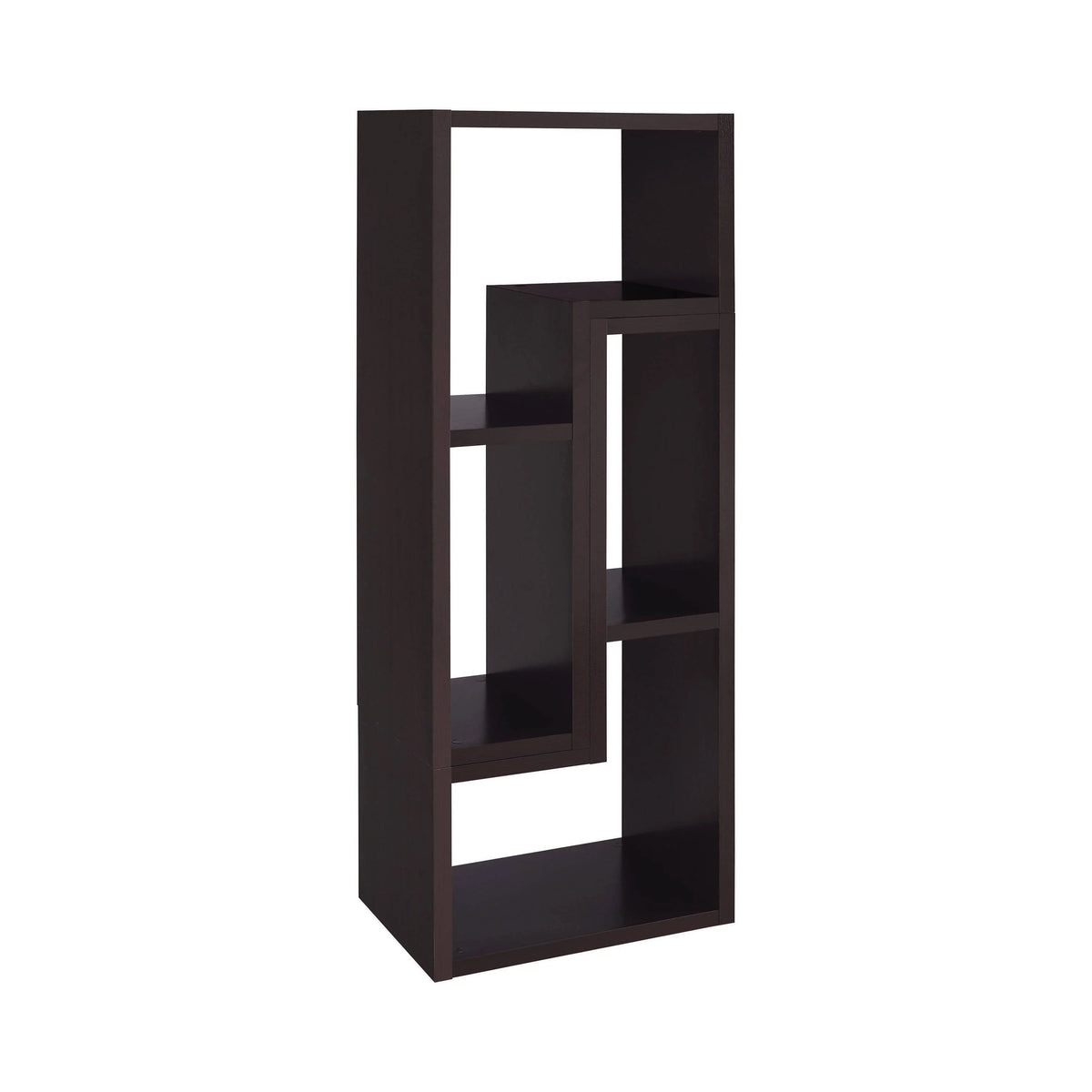 Convertible TV Console And Bookcase Cappuccino - 800329 Pie's Variety Store