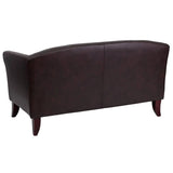 HERCULES Imperial Series Brown LeatherSoft Loveseat - 111-2-BN-GG Pie's Variety Store