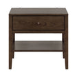 Lompoc 1-Drawer Nightstand Ash Brown - 204562 Pie's Variety Store